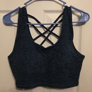 Jockey Navy Crisscross Sports Bra